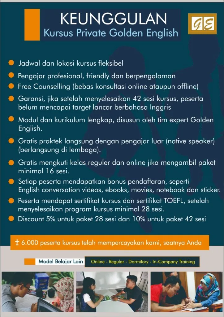 kursus bahasa inggris privat