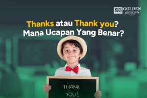 perbedaan thanks dan thank you