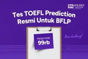 Tes TOEFL Prediction untuk BFLP Mulai 99rb Resmi & Bisa Diulang!