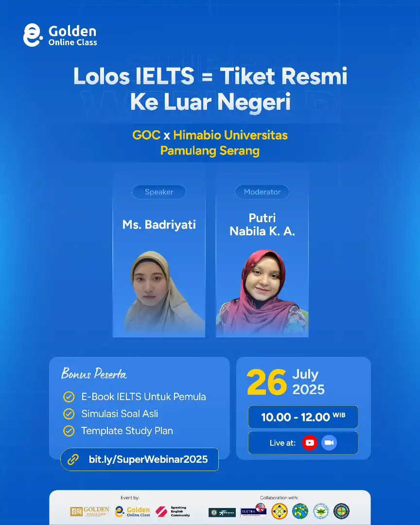 Lolos IELTS= Tiket Resmi Ke Luar Negeri