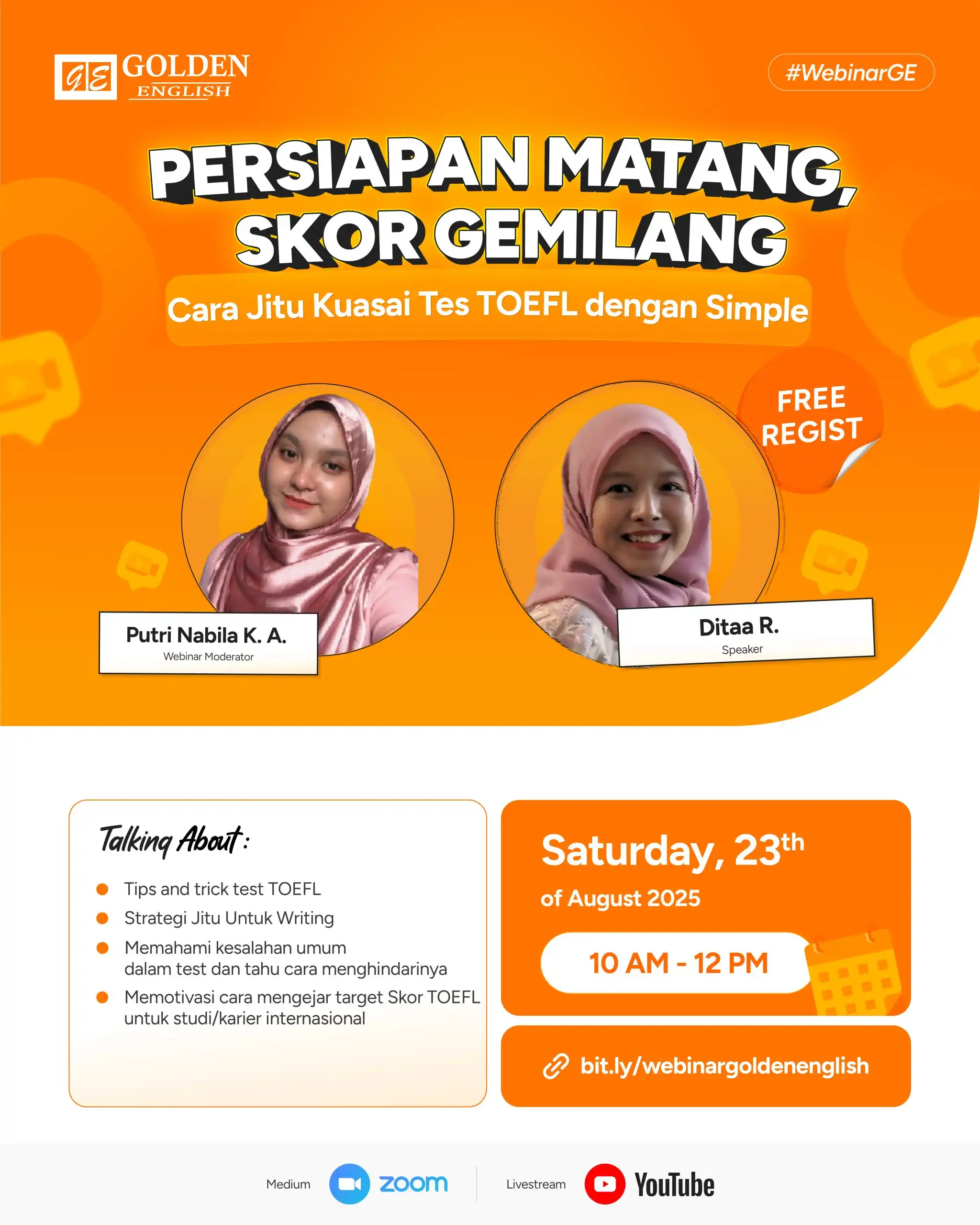 Persiapan Matang, Skor TOEFL Gemilang