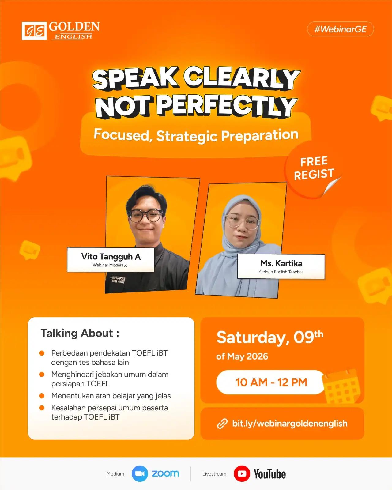 Bahasa Inggris Tanpa Minder - Webinar Golden English